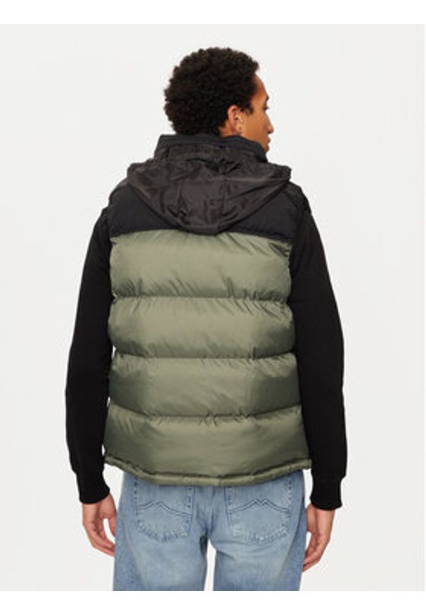SCHOTT N.Y.C. Bezrękawnik UTAHV Zielony Regular Fit. Kolor: zielony. Materiał: syntetyk. Długość rękawa: bez rękawów