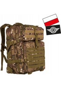 Plecak turystyczny Peterson Militarny, wodoodporny plecak podróżny z poliestru i nylonu - Peterson NoSize. Materiał: nylon, poliester. Wzór: moro. Styl: militarny #1