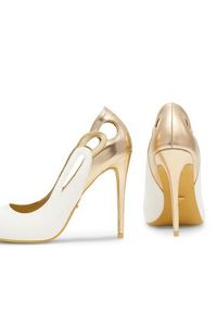 DeeZee Szpilki KL-92831-619 Biały. Kolor: biały. Materiał: skóra. Obcas: na szpilce #7