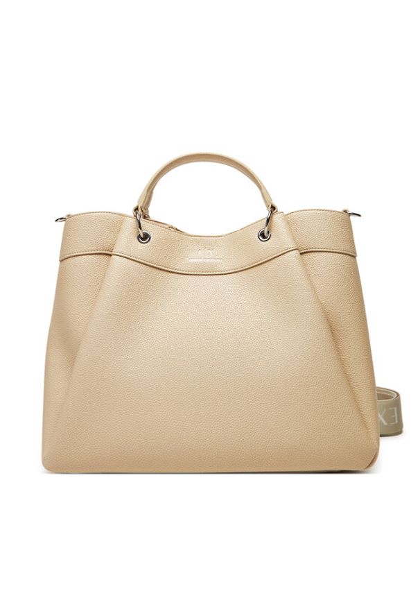 Armani Exchange Torebka 942910 CC783 U1092 Beżowy. Kolor: beżowy. Materiał: skórzane