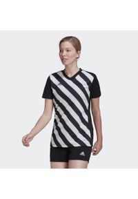 Adidas - Entrada 22 Graphic Jersey. Kolor: czarny, biały, wielokolorowy. Materiał: jersey. Sport: piłka nożna
