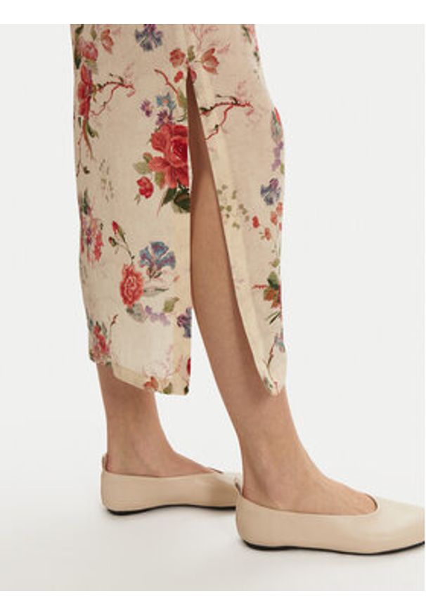 Weekend Max Mara Sukienka letnia Giudy 2515221212 Beżowy Regular Fit. Kolor: beżowy. Materiał: jedwab. Sezon: lato