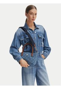 TOMMY HILFIGER - Tommy Hilfiger Torebka Popette Mini Tote Denim Flag AW0AW18612 Niebieski. Kolor: niebieski #1