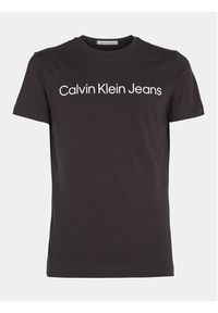 Calvin Klein Jeans T-Shirt J30J322552 Czarny Slim Fit. Kolor: czarny. Materiał: bawełna #6