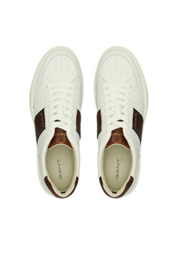 GANT - Gant Sneakersy 30631890 Écru. Materiał: skóra