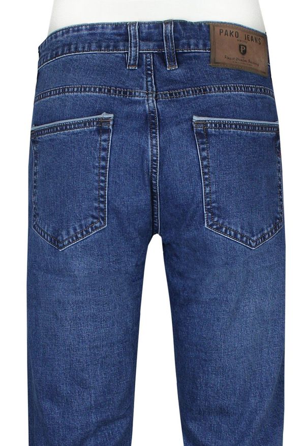 Męskie Jeansy o Prostym Kroju (Regular Fit) - Pako Jeans. Okazja: na spotkanie biznesowe, do pracy. Materiał: elastan, bawełna. Styl: klasyczny, biznesowy