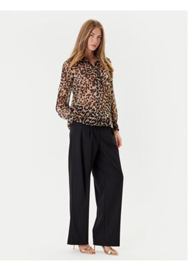 Morgan Koszula 252-CLION Brązowy Regular Fit. Kolor: brązowy. Materiał: syntetyk