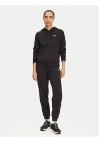 Reebok Spodnie dresowe 100071691 Czarny Regular Fit. Kolor: czarny. Materiał: bawełna