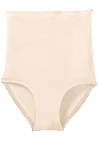 bonprix - Bezszwowe figi shape, lekki stopień modelowania sylwetki. Kolor: beżowy. Materiał: bawełna