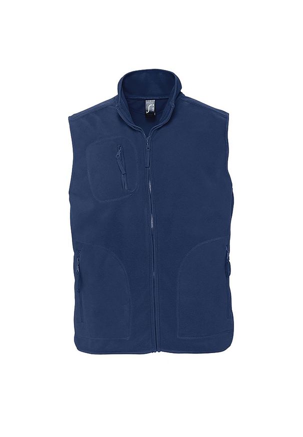 SOL'S - Polar Unisex Bezrękawnik Kamizelka Polarowa. Kolor: niebieski. Materiał: polar. Długość rękawa: bez rękawów