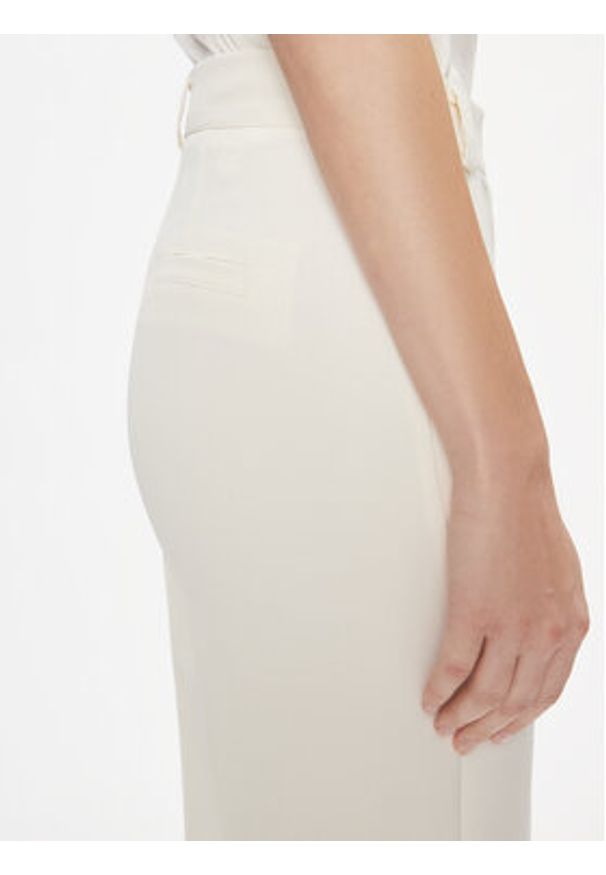 Maryley Spodnie materiałowe 24EB515/43VA Beżowy Relaxed Fit. Kolor: beżowy. Materiał: syntetyk