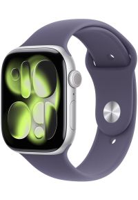 APPLE - Smartwatch Apple Watch 11 GPS + Cellular 46mm Silver Alu Sport Band S/M Fioletowy (MFCP4ZR/A). Rodzaj zegarka: smartwatch. Kolor: fioletowy. Styl: sportowy #1