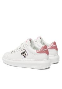 Karl Lagerfeld - KARL LAGERFELD Sneakersy KL62530N Biały. Kolor: biały. Materiał: skóra #5