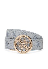 Guess Pasek Damski BW9166 P4235 Niebieski. Kolor: niebieski. Materiał: skóra