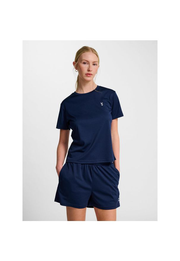 Damski jersey Hummel Pulse. Kolor: niebieski, wielokolorowy, zielony. Materiał: jersey. Sport: fitness