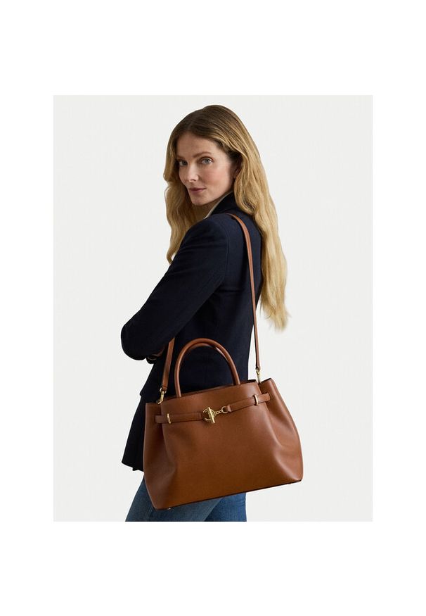 Lauren Ralph Lauren - Torebka LAUREN RALPH LAUREN. Kolor: brązowy