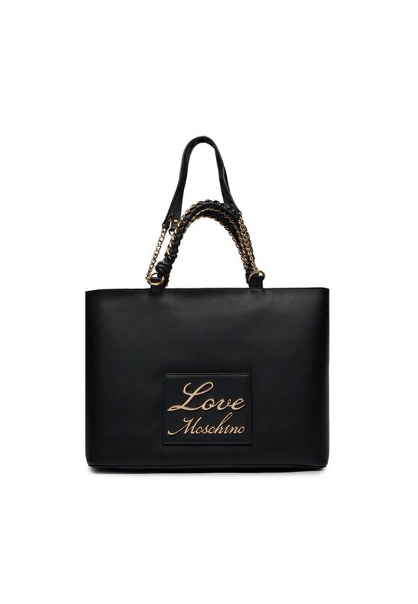 Love Moschino - LOVE MOSCHINO Torebka JC4119PP1ILM0000 Czarny. Kolor: czarny. Materiał: skórzane