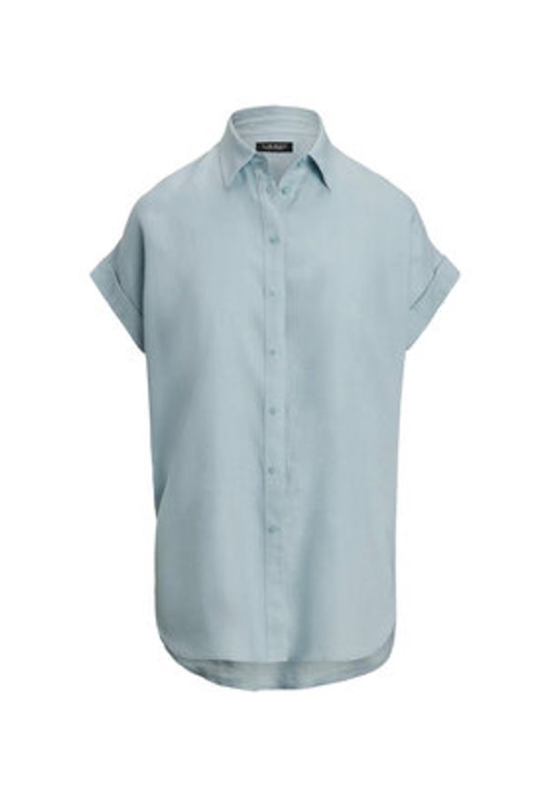 Lauren Ralph Lauren - LAUREN RALPH LAUREN Koszula 200699152054 Błękitny Relaxed Fit. Kolor: niebieski. Materiał: len