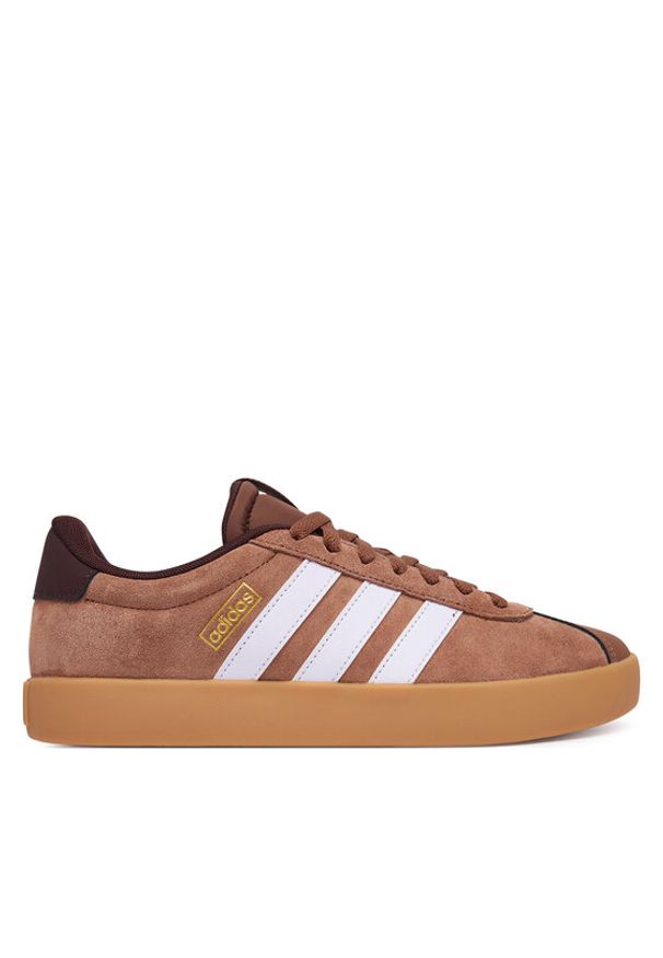 Adidas - adidas Sneakersy Vl Court 3.0 Shoes KI2102 Brązowy. Kolor: brązowy. Materiał: zamsz, skóra