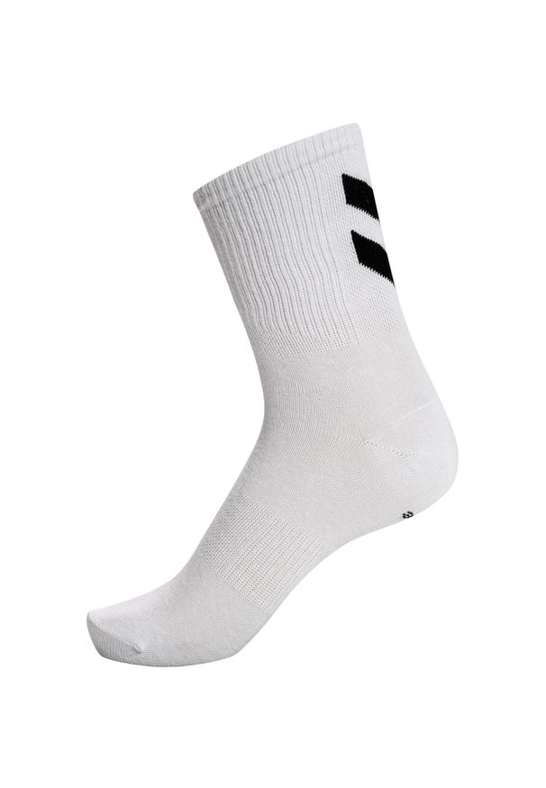 Skarpetki białe Hummel hmlCHEVRON 6-PACK SOCKS uniwersalne. Kolor: biały