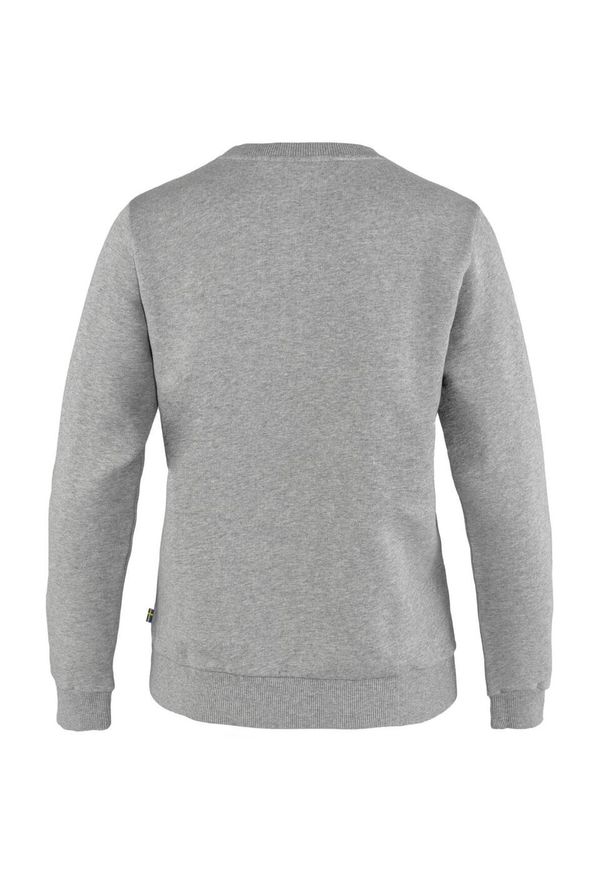 Fjällräven - Bluza damska Fjallraven Logo Sweater. Kolor: szary. Materiał: polar. Sezon: zima