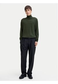 Jack & Jones - Jack&Jones Golf Emil 12157417 Zielony Regular Fit. Typ kołnierza: golf. Kolor: zielony. Materiał: bawełna #7