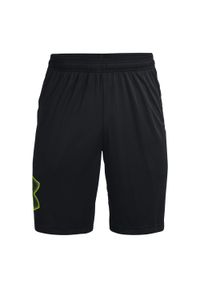Under Armour - Męskie Spodenki Z Grafiką Techniczną. Kolor: czarny. Sport: turystyka piesza