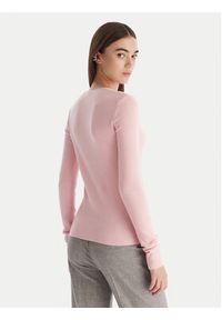 Patrizia Pepe Sweter 2K0331/K7S0-M555 Różowy Regular Fit. Kolor: różowy. Materiał: wiskoza #2