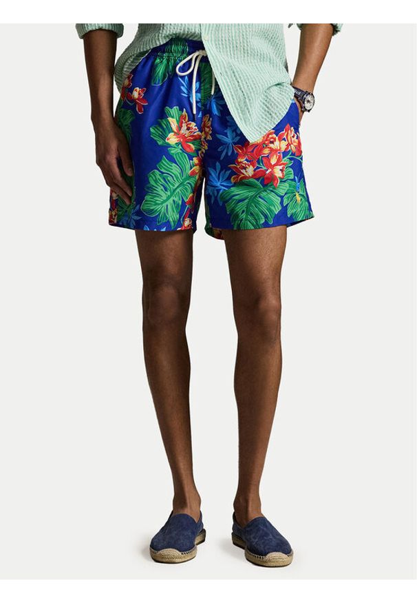 Polo Ralph Lauren Szorty kąpielowe 710B13659001 Kolorowy Classic Fit. Materiał: syntetyk. Wzór: kolorowy