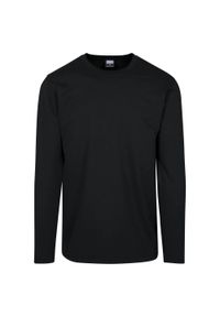 Urban Classics - T-shirt Męski Frota Francuska Rozciągliwa Z Długim Rękawem. Kolor: czarny. Długość rękawa: długi rękaw. Długość: długie #1