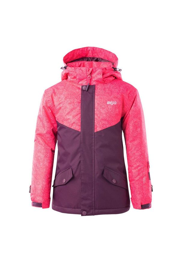 BEJO - Kurtka Narciarska Dziecięca Yuki Floral. Kolor: różowy. Sezon: zima. Sport: narciarstwo