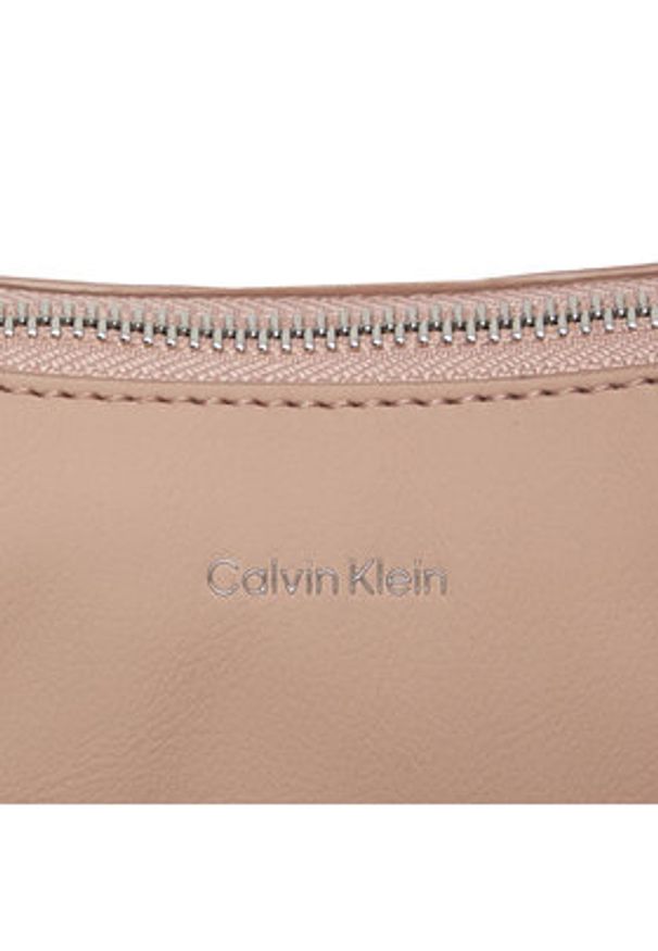 Calvin Klein Torebka Calvin Soft Shoulder Bag K60K612156 Beżowy. Kolor: beżowy