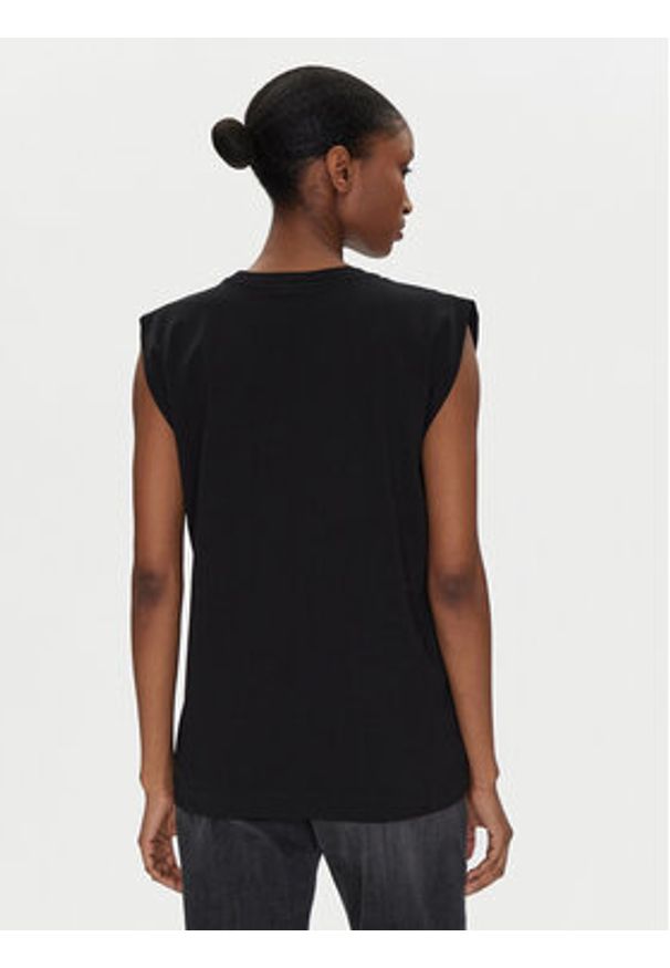 Pinko - PINKO T-Shirt 104268 A2C0 Czarny Regular Fit. Kolor: czarny. Materiał: bawełna