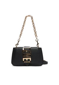 Love Moschino - LOVE MOSCHINO Torebka JC4224PP0MKC0000 Czarny. Kolor: czarny. Materiał: skórzane