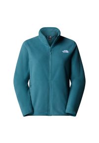 Bluza damska The North Face 100 Glacier Full-Zip Fleece 0A8D2FBQ51 - niebieska. Kolor: niebieski. Materiał: dzianina, polar, poliester. Styl: klasyczny. Sport: narciarstwo #1
