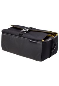 BASIL - Torba na bagażnik BLACKBURN GRID BASKET BAG black/yellow/grey, wodoodporna, 8,5-22L (NEW 2025)