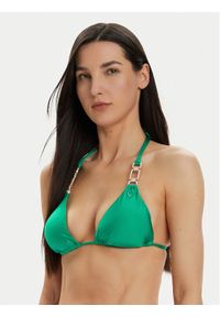 Guess Góra od bikini E4GJ14 KC620 Zielony. Kolor: zielony. Materiał: syntetyk