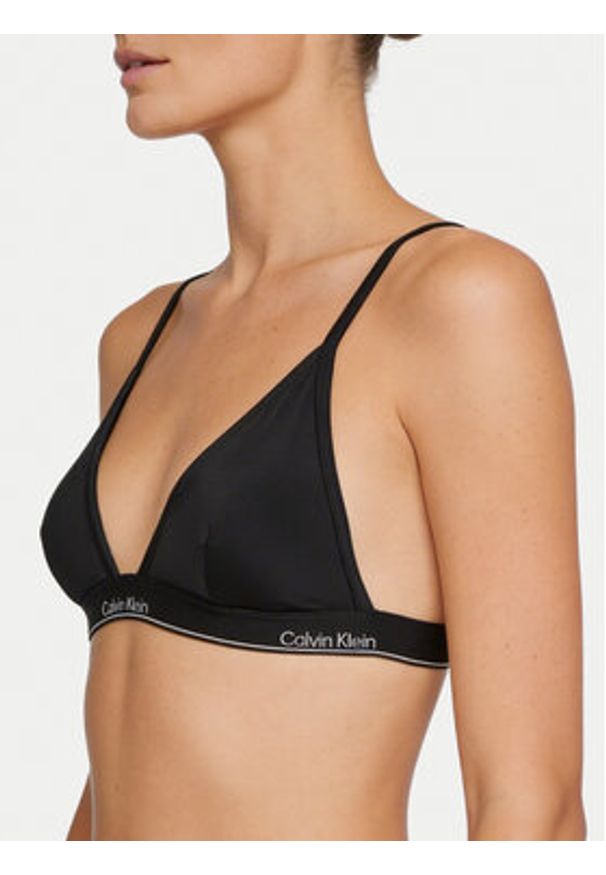 Calvin Klein Swimwear Góra od bikini LV00Q61208 Czarny. Kolor: czarny. Materiał: syntetyk