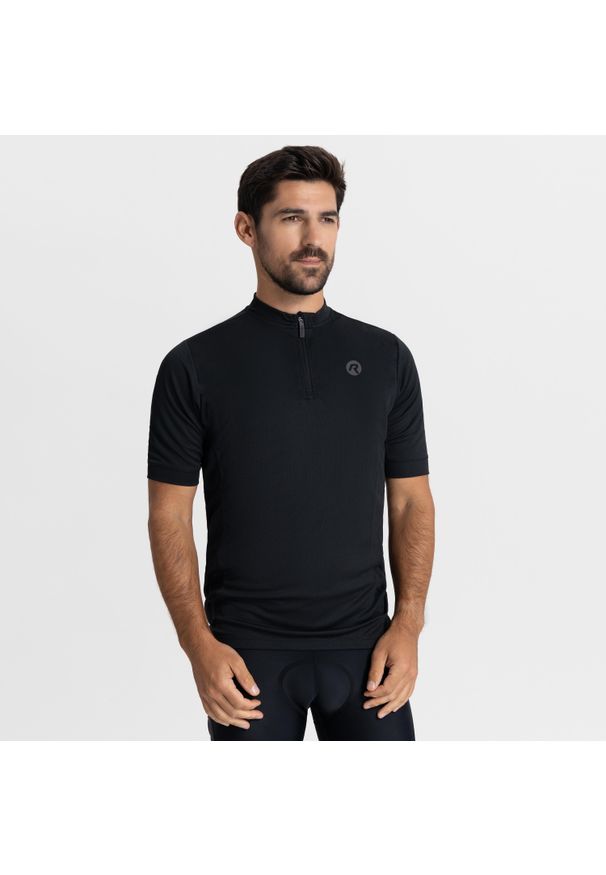 ROGELLI - Koszulka rowerowa męska Rogelli Core z krótkim rękawem. Kolor: czarny. Długość rękawa: krótki rękaw. Długość: krótkie. Sport: kolarstwo
