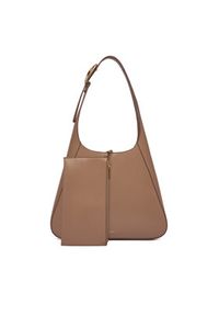 Calvin Klein Torebka Hardware Adj Strap Medium Bag LV04F3402G Beżowy. Kolor: beżowy. Materiał: skórzane #3