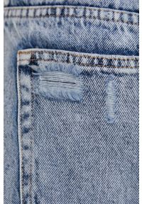 Answear Lab - Szorty jeansowe. Okazja: na co dzień. Stan: podwyższony. Kolor: niebieski. Materiał: jeans. Wzór: gładki. Styl: wakacyjny #4