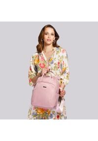 Wittchen - Damski plecak z nylonu. Kolor: różowy. Materiał: nylon. Styl: elegancki #3