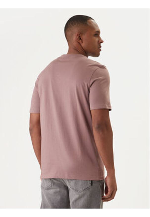 Hugo - HUGO T-Shirt Dero222 50466158 Beżowy Regular Fit. Kolor: beżowy. Materiał: bawełna