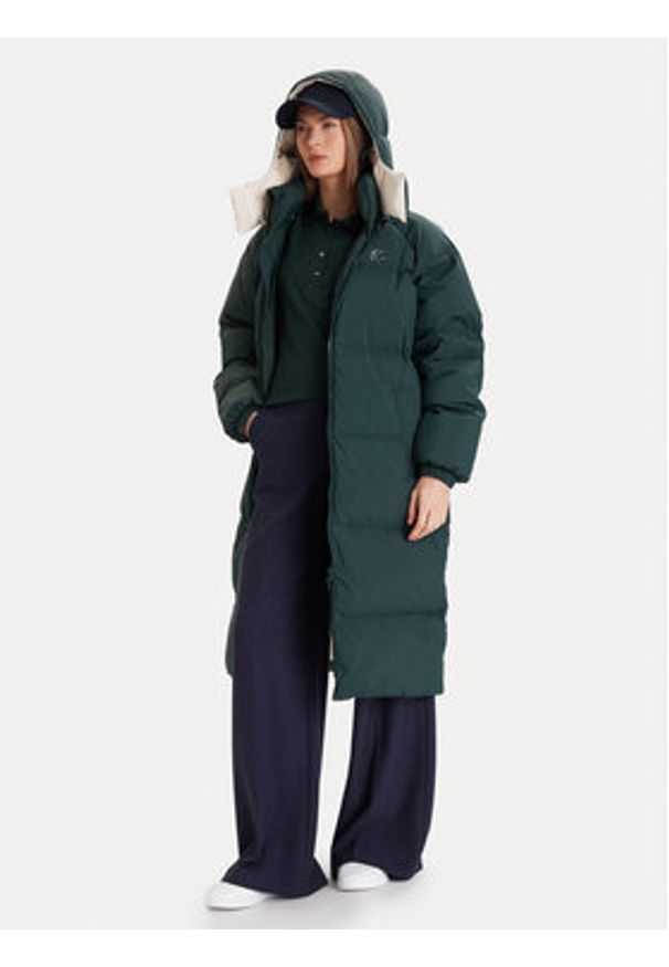 Lacoste Kurtka puchowa BF9001 Zielony Oversize. Kolor: zielony. Materiał: syntetyk