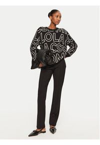 LOLA CASADEMUNT Spodnie materiałowe MF2414004 00N Czarny Regular Fit. Kolor: czarny. Materiał: wiskoza #3