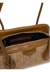 Calvin Klein Torebka Emblem Trio Jacquard LV04F3744G Brązowy. Kolor: brązowy #5
