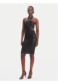 Fracomina Sukienka koktajlowa FQ25SD1001W798T4 Czarny Slim Fit. Kolor: czarny. Materiał: syntetyk. Styl: wizytowy #5