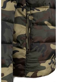 Wrangler - KURTKA ZIMOWA WRANGLER PUFFER JACKET CAMOUFLAGE W4725X4X3. Materiał: polar, puch. Wzór: moro. Sezon: zima #3