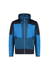 Kurtka skiturowa męska CMP. Kolor: niebieski. Materiał: polar. Sport: turystyka piesza #1