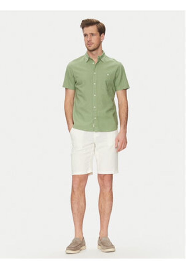 Blend Koszula 20718401 Zielony Regular Fit. Kolor: zielony. Materiał: bawełna